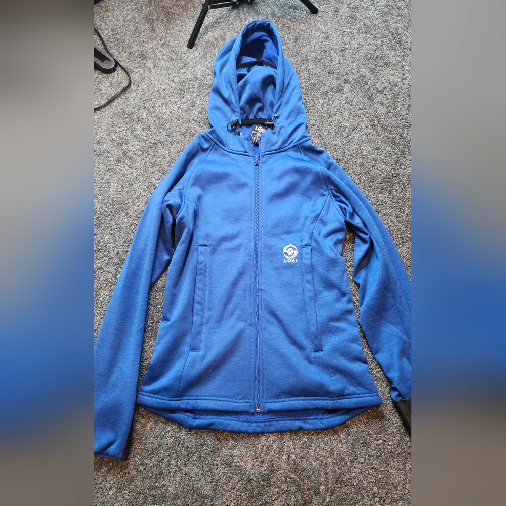 Loki all-in-one tech hoodie running jacket convertible built-in mittens